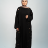 ABAYA AMIRA RIAA NOIR BRODÉE