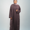 abaya aubergine Amira riaa