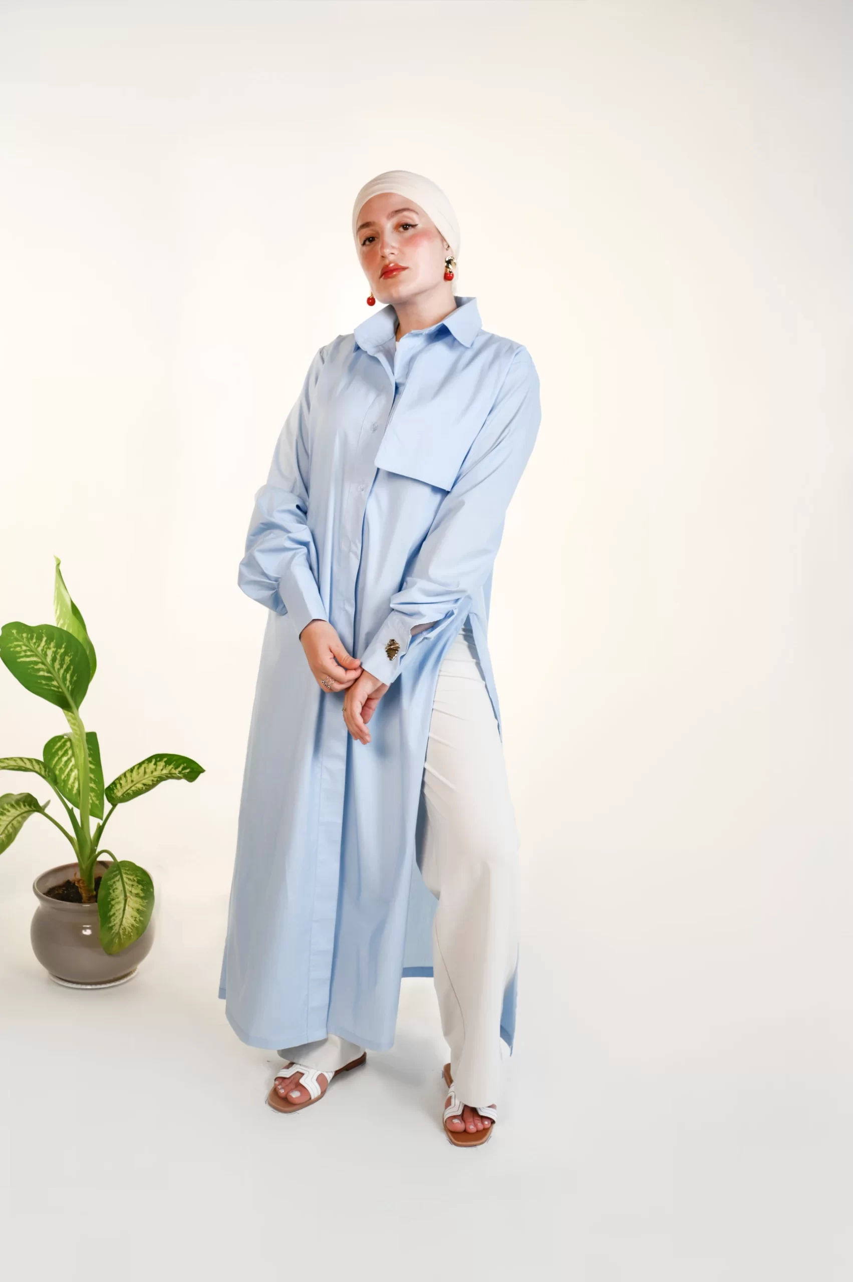 Chemise Liquette Amwaj Bleu