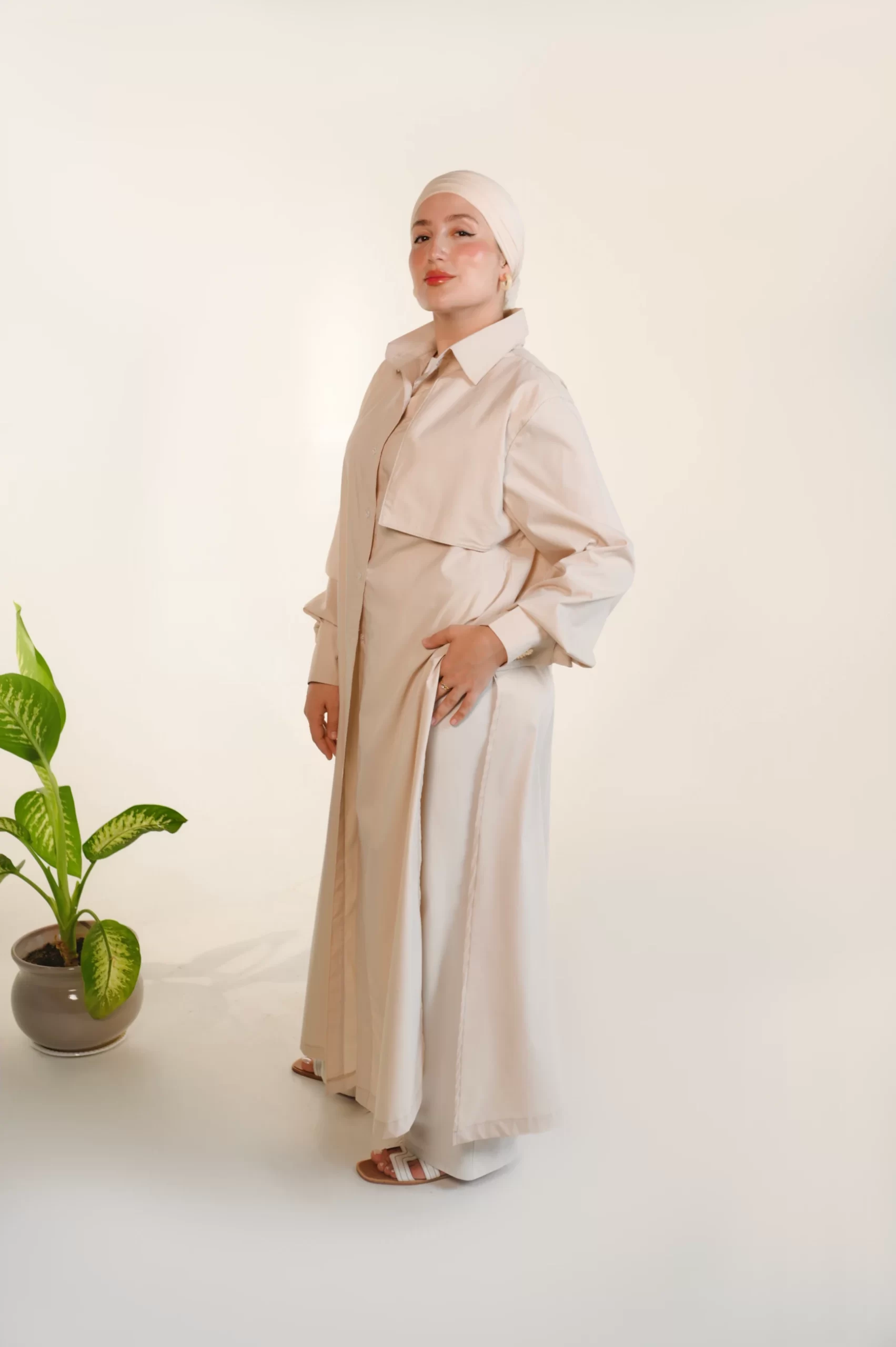 Chemise Liquette Amwaj Beige