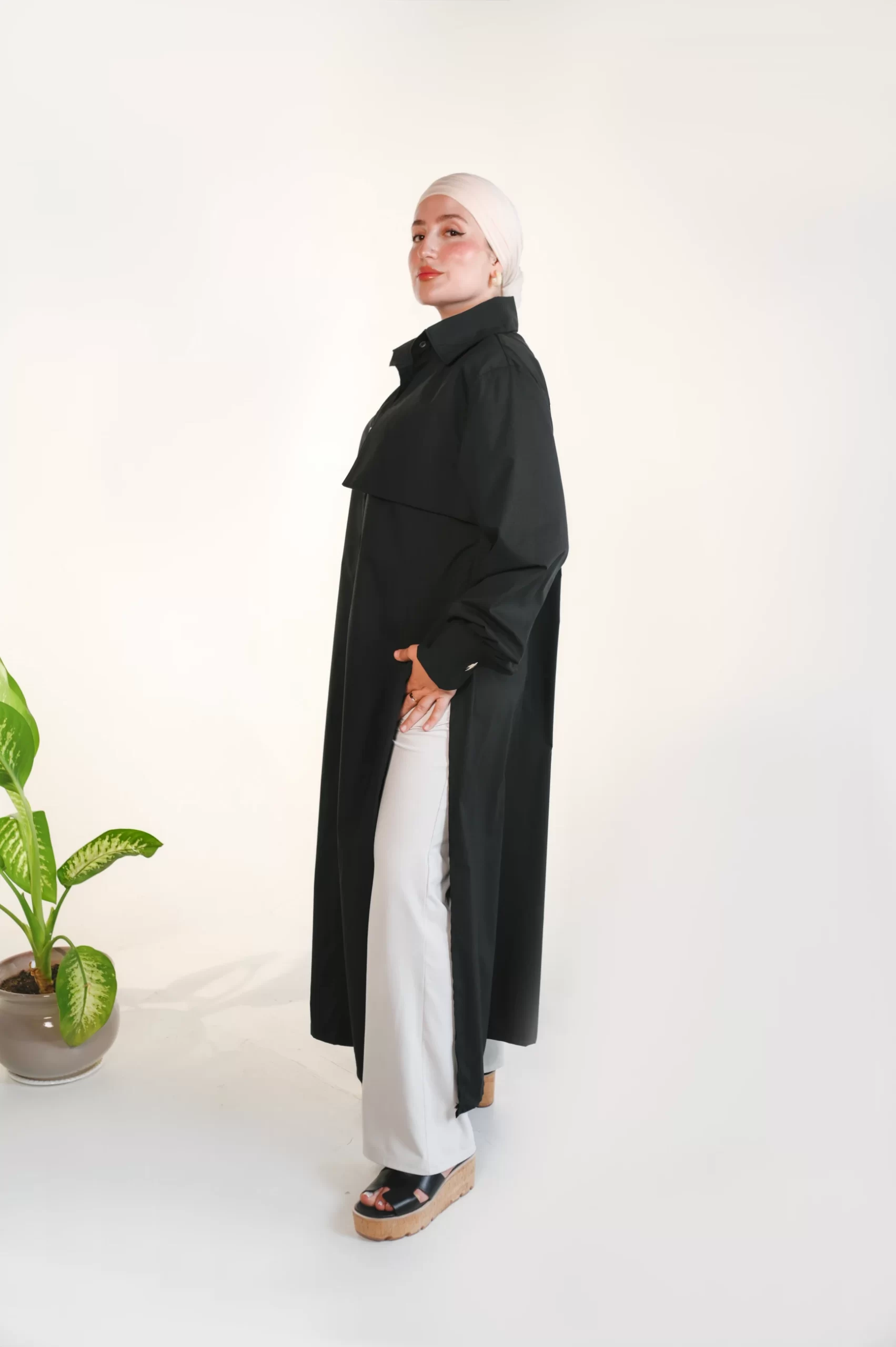 Chemise Liquette Amwaj Noir