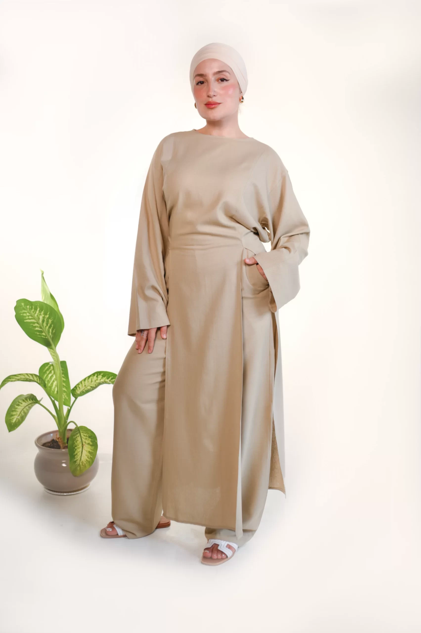 Robe Liquette Samar Beige Sablé